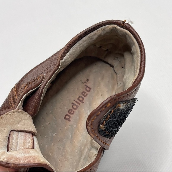 PediPed Baby Shoes Originals Harvey Leather Fisherman Sandal Brown - Picture 10 of 14